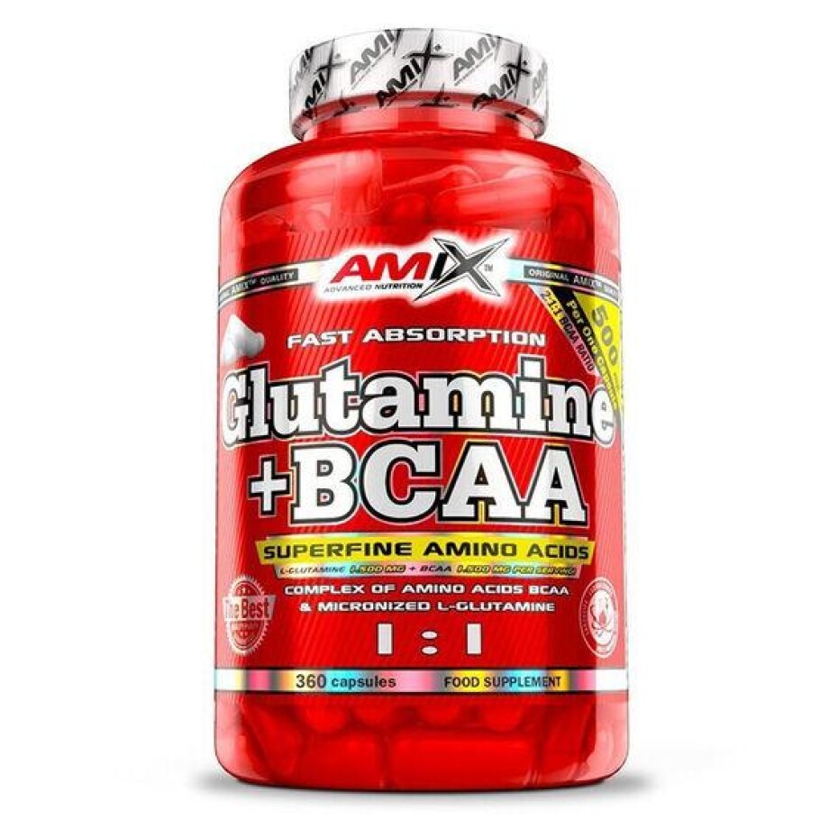 Amix Glutamine + BCAA kapsle 360 kapslí - main (0)