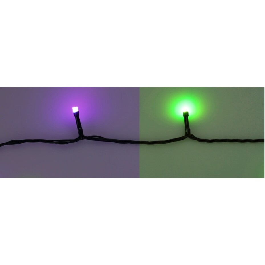 RGB Vánoční LED řetěz s dálkovým ovládáním 198 LED, barevná, 19,8 m - main (2)