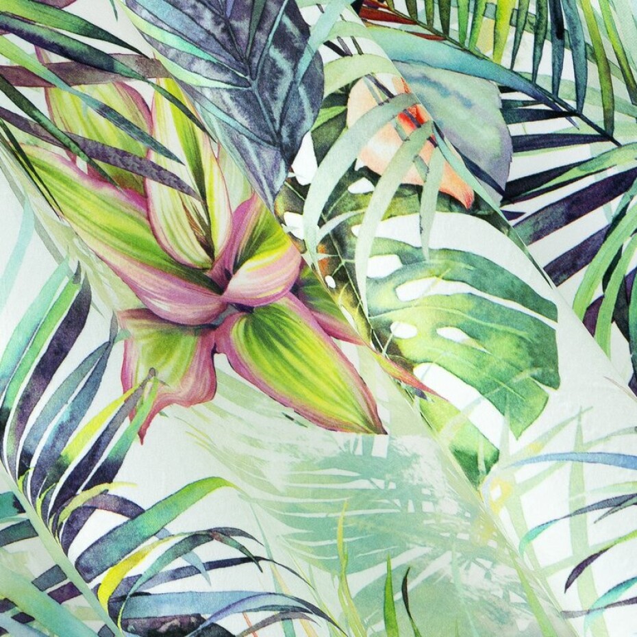 ArtFir Závěs ROMMY K | bílá/zelená 140 x 250 cm - main (5)