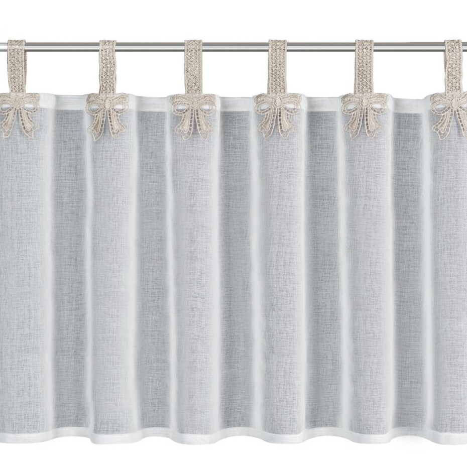 ArtFir Krátká záclona MELISSA PU | bílá 150 x 60 cm - main (2)
