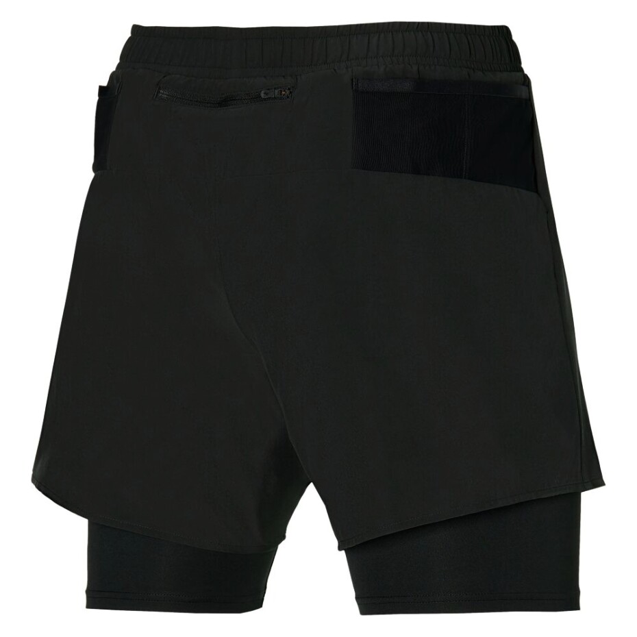 Pánské šortky Mizuno  ER 5.5 2in1 Short Black - main (1)