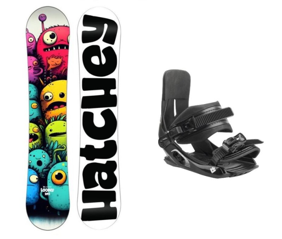 Hatchey Loony dětský snowboard + Hatchey Tactic Junior vázání - main (0)