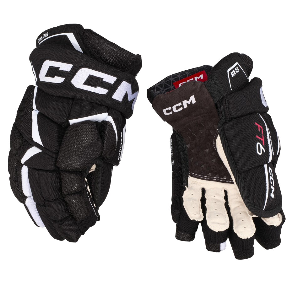 Hokejové rukavice CCM JetSpeed FT6 Black/White Senior 15 palců - main (0)