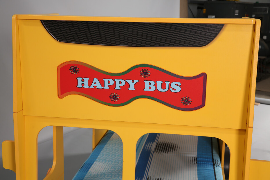 Artplast Dětská patrová postel HAPPY BUS | žlutý 90 x 190 cm - main (11)