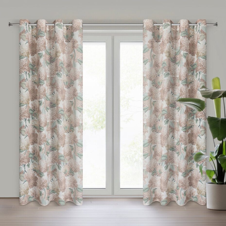 ArtFir Závěs DEMI K | přírodní květiny 140 x 250 cm - main (0)