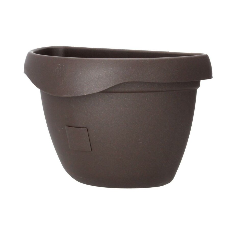 Samozavlažovací květináč na zeď Siesta, čokoláda, 29 cm, Plastia - main (0)