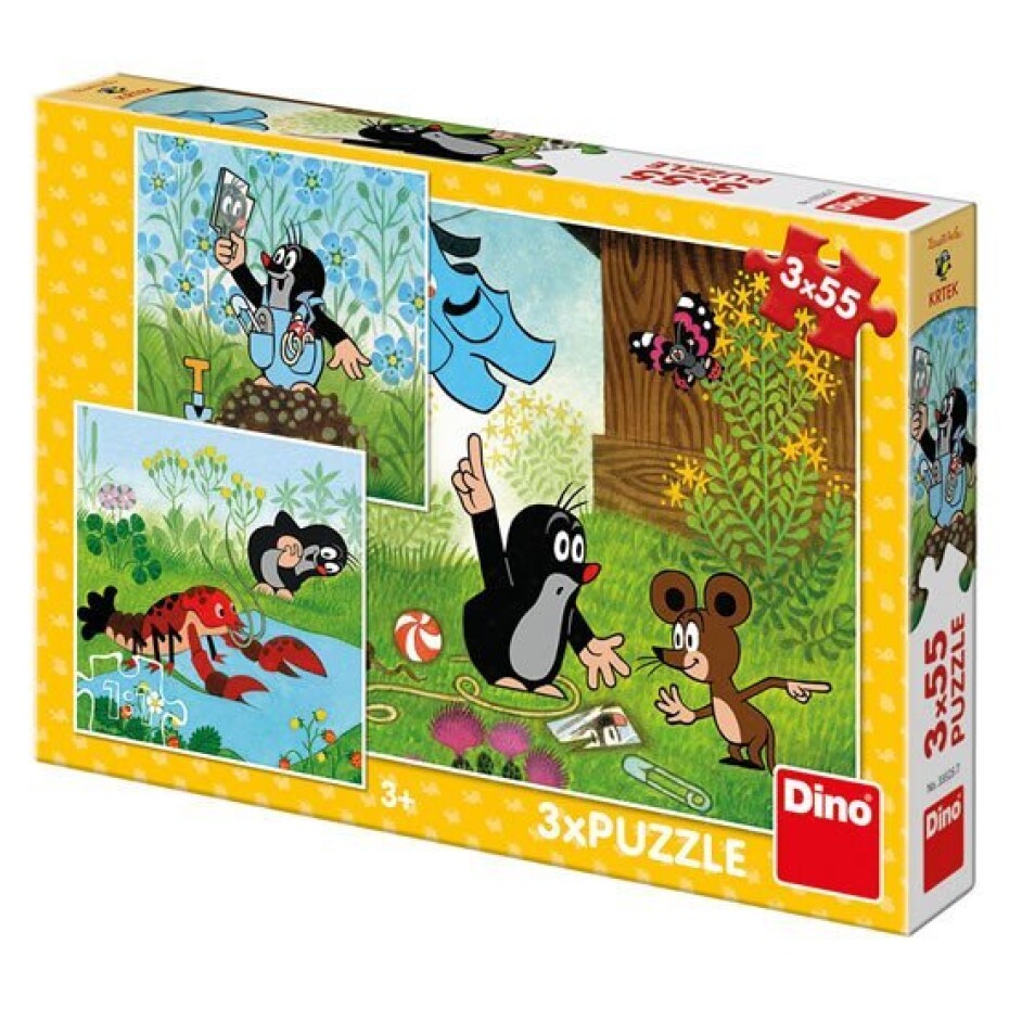 Krtek a kalhotky: puzzle 3x55 dílků - main (0)