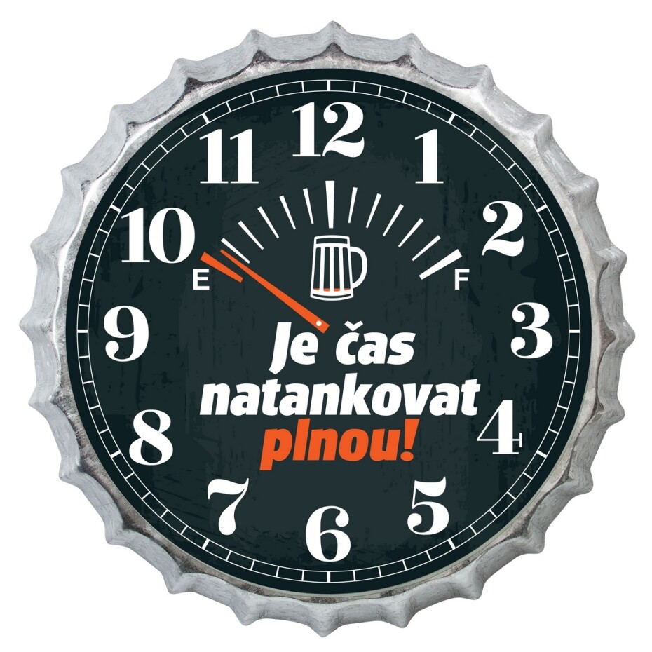 Bohemia Gifts Hodiny - Čas tankovat, 35 cm - main (0)