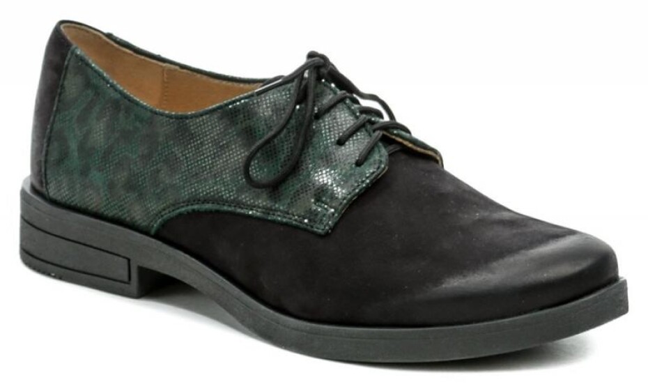 Mintaka 3343 černo zelené dámské polobotky - main (0)