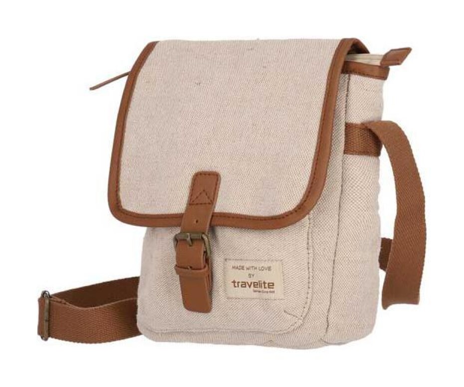 Travelite Hempline Crossover Bag A5 Beige taška - main (0)