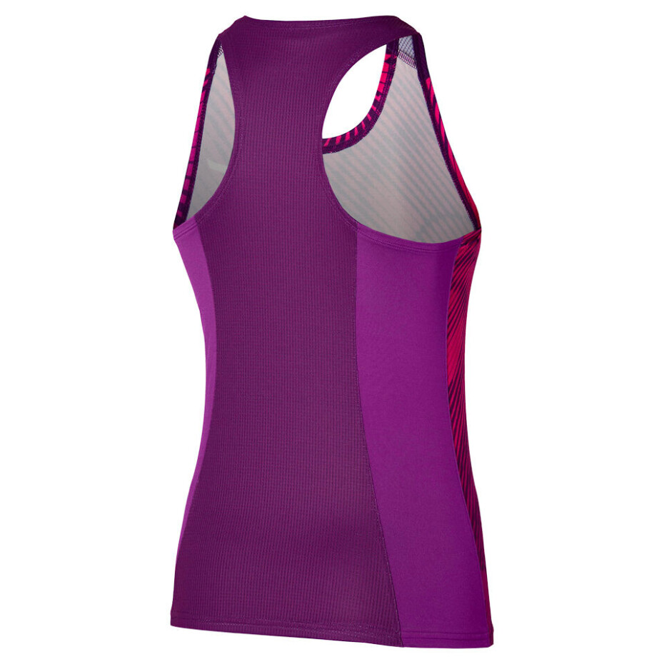 Dámské tílko Mizuno  Charge Printed Tank Purple Magic  XS - main (1)