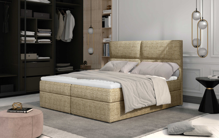 Artelta Manželská postel AMBER Boxspring | 180 x 200 cm Barevné provedení AMBER: Berlin 03 - main (0)