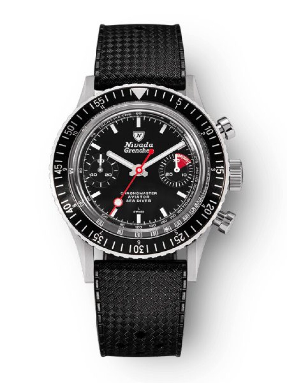 Nivada Grenchen Chronomaster White Lollipop Inter. Bezel - Manual - Rubber tropic - main (0)
