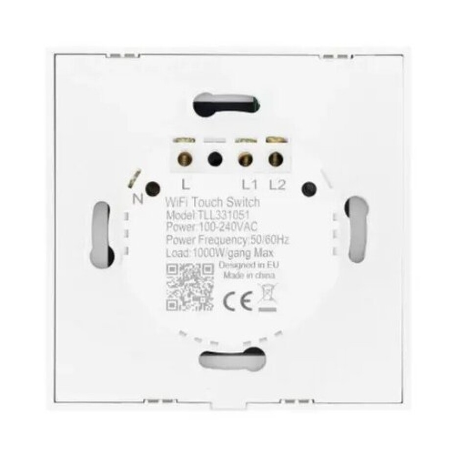 Tellur WiFi Smart Spínač, 2 porty, 1800 W, 10 A., bílý - main (2)