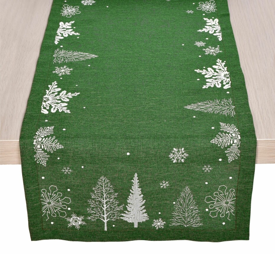Forbyt Vánoční běhoun zelená, 40 x 140 cm - main (0)