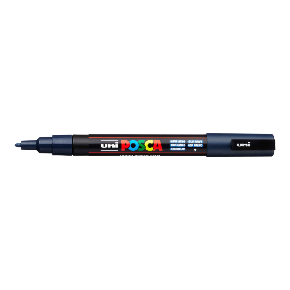 Posca popisovač PC-3M, 0,9 - 1,3 mm, námořnická modř (9) - main (0)