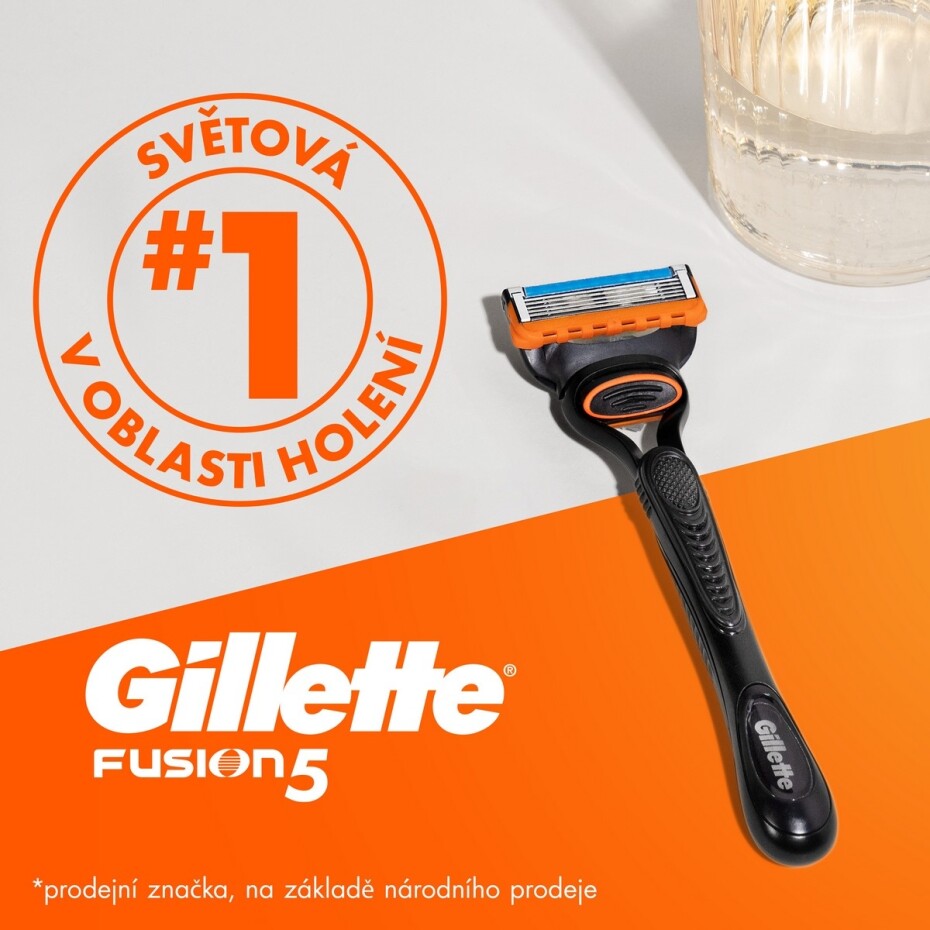 Gillette Náhradní hlavice 8 ks + holicí gel Fusion5 - main (1)