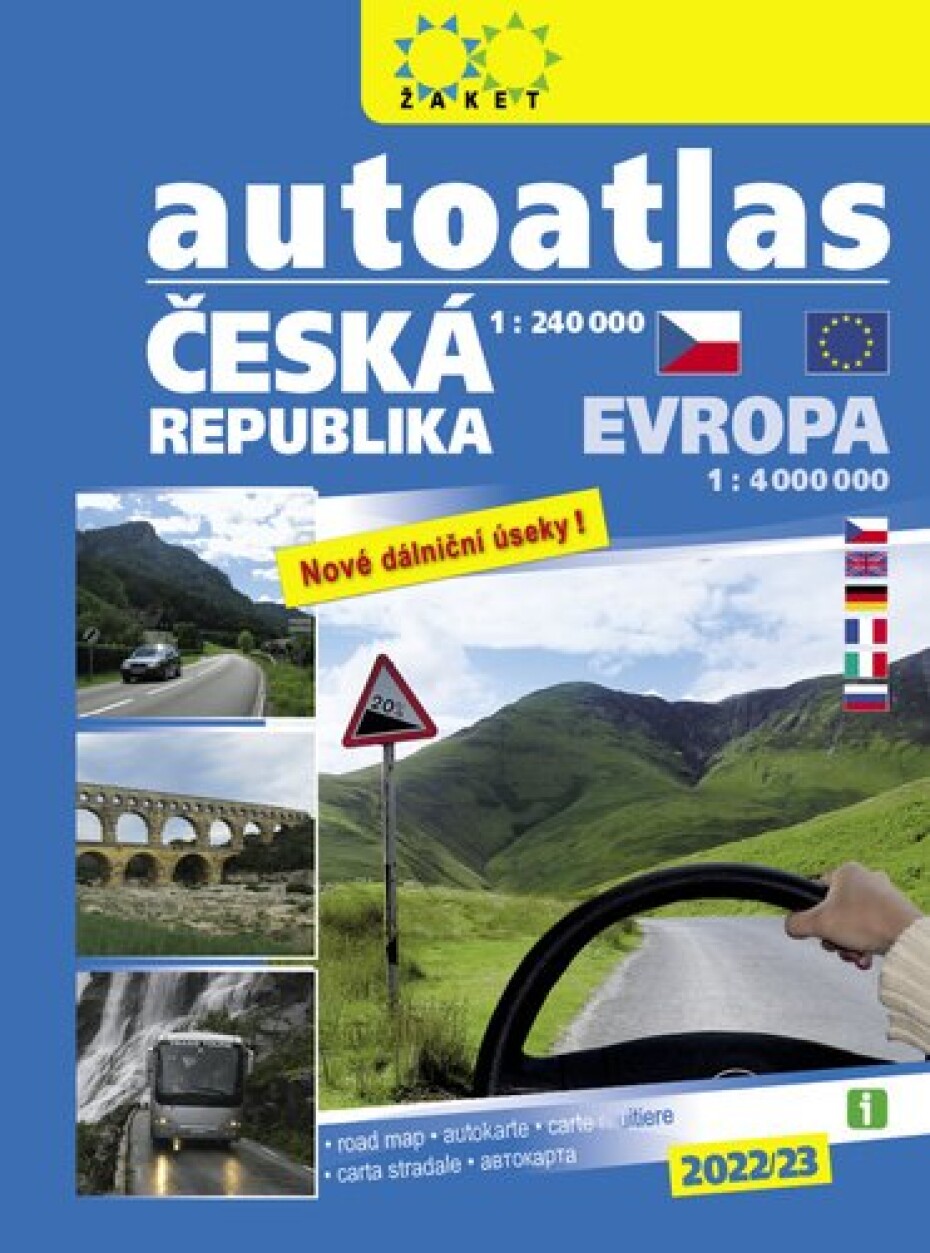 Autoatlas ČR + Evropa 1:240 000 (2022/23) - main (0)