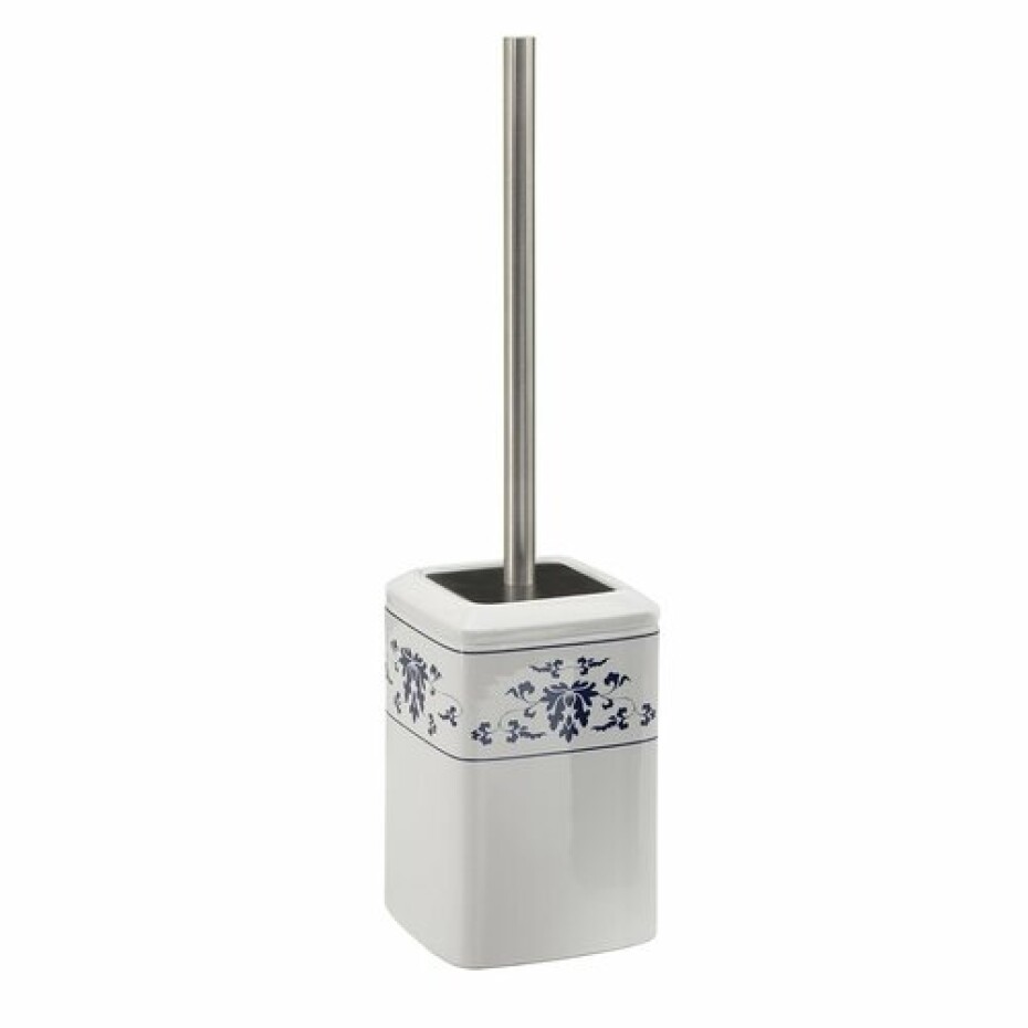 GEDY CX3389 Cixi WC štětka na postavení, porcelán, bílá/modrá - main (0)