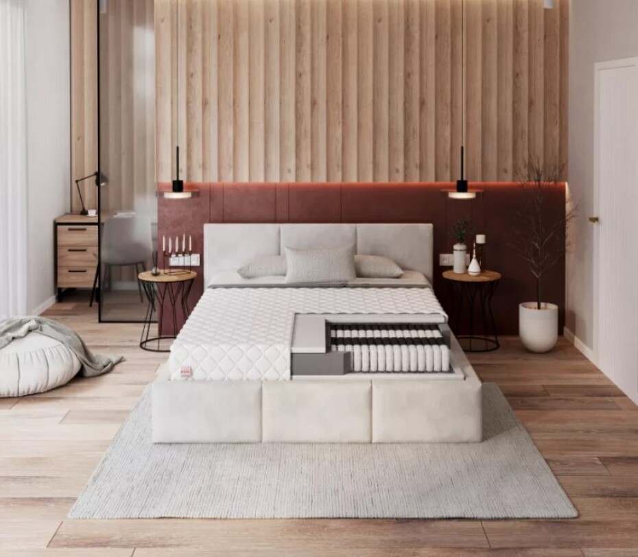 FDM Taštičková matrace TREVISO Jersey | 100 x 200 cm - main (3)