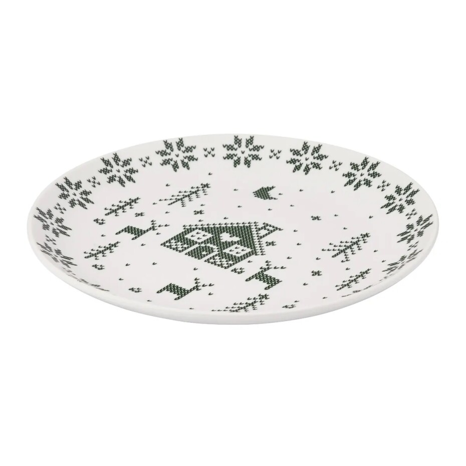 Altom Porcelánový dezertní talíř Grenlandia 20 cm, zelená - main (2)