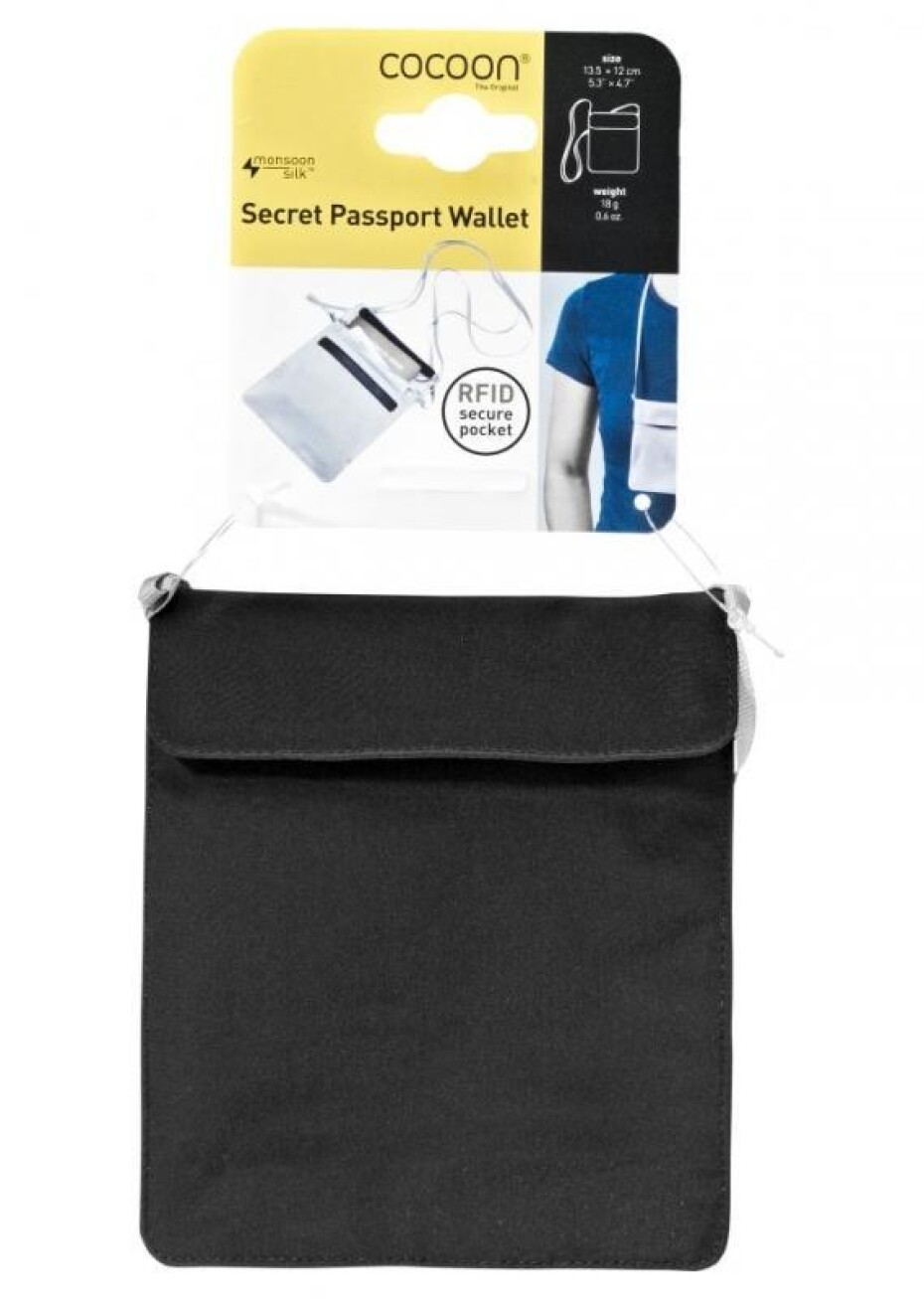 Cocoon skrytá kapsa Passport Wallet Silk black (VÝPRODEJ) - main (0)