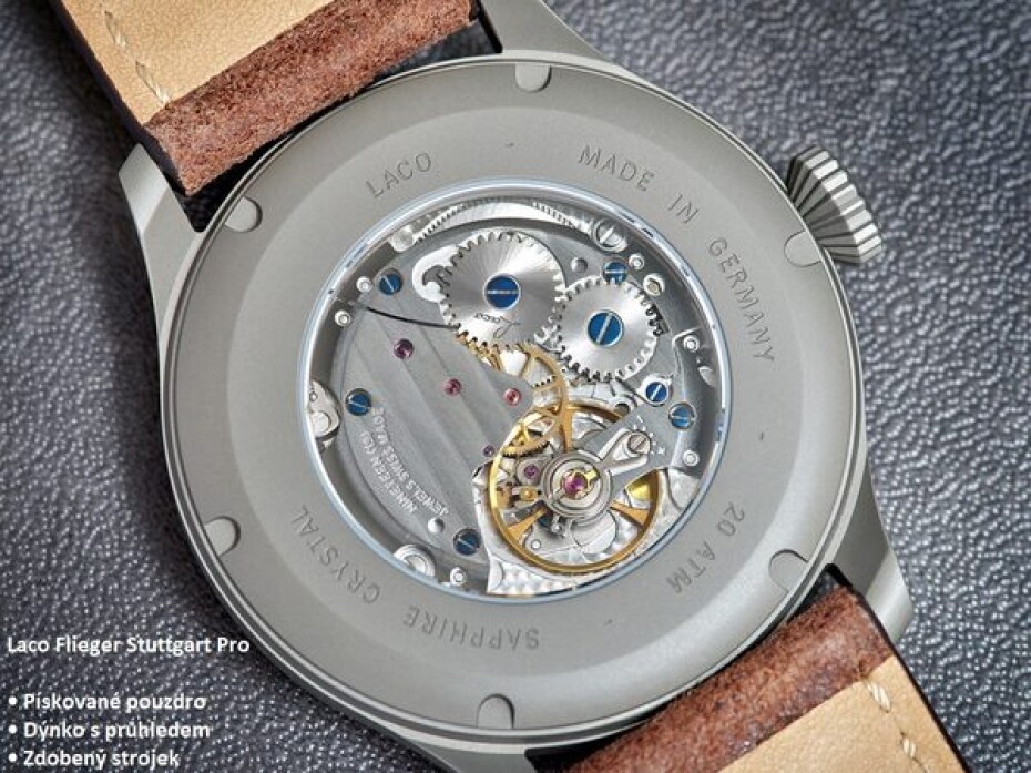 Laco Flieger Stuttgart Pro Blau 43 Handwinding - main (5)