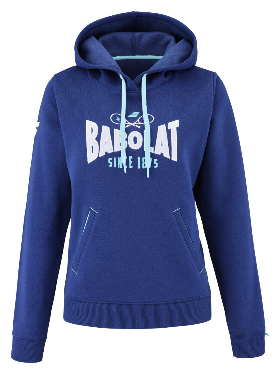 Dámská mikina Babolat  Exercise Hood Sweat Women Estate Blue S - main (0)