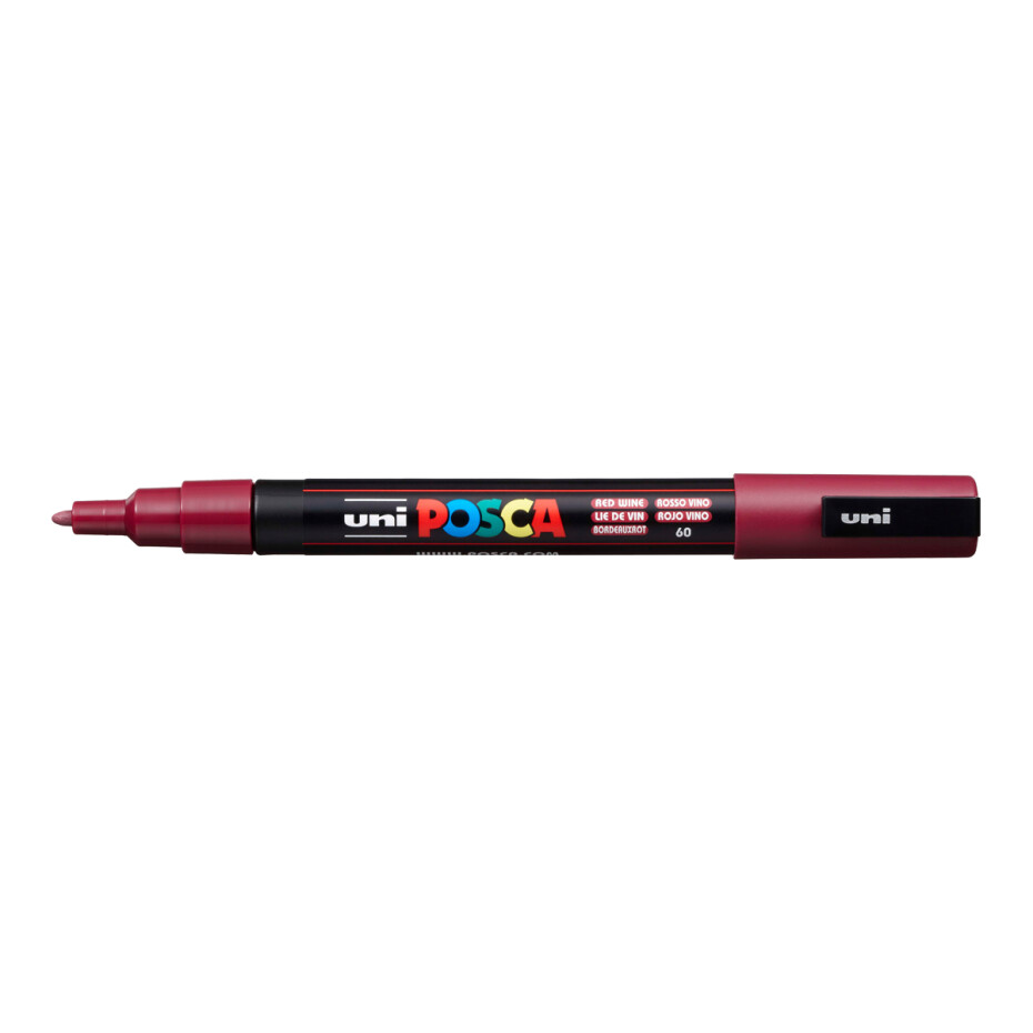 Posca popisovač PC-3M, 0,9 - 1,3 mm, bordó (60) - main (0)