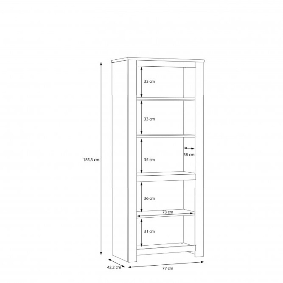Forte Vitrína HAVANNA| HVNV711L - L - main (5)