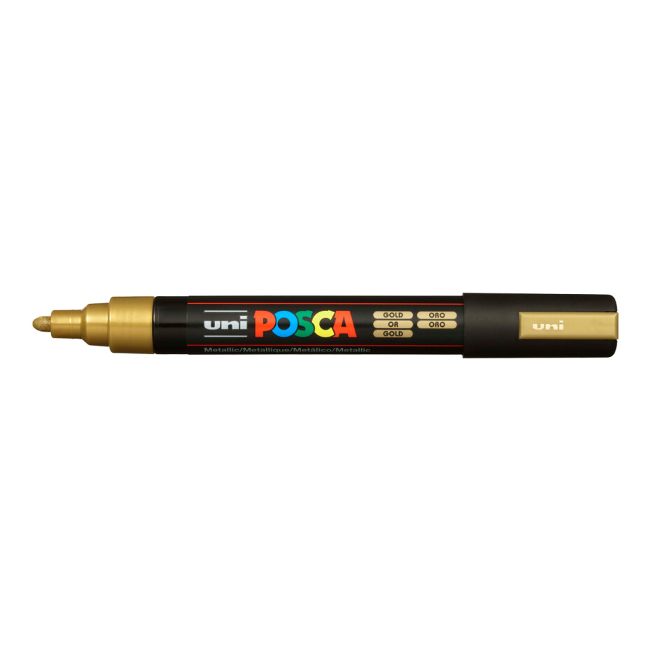 Posca popisovač PC-5M, 1,8 - 2,5 mm, zlatá (25) - main (0)