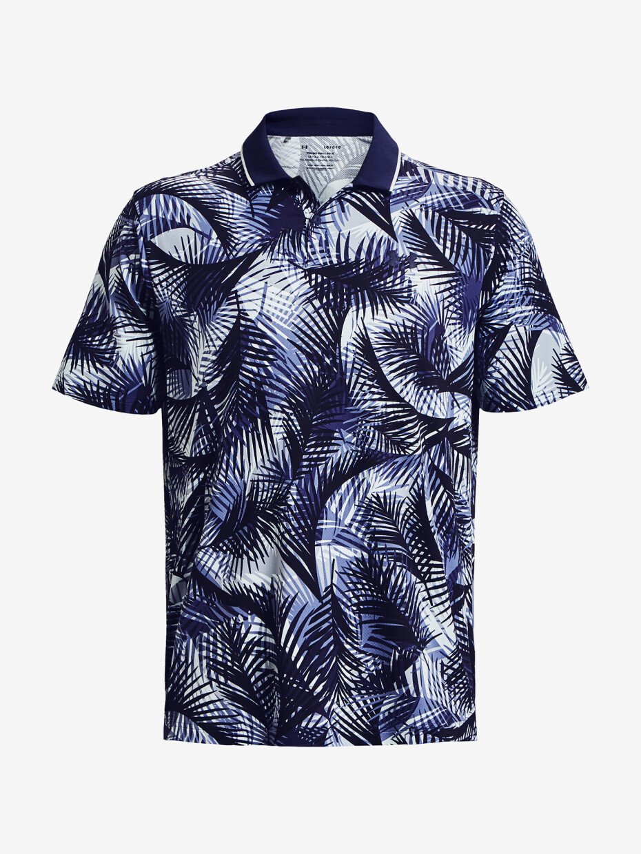Under Armour pánské funkční tričko s krátkým rukávem ISO-CHILL GRPHC PALM POLO 1377367-410 modré - main (4)