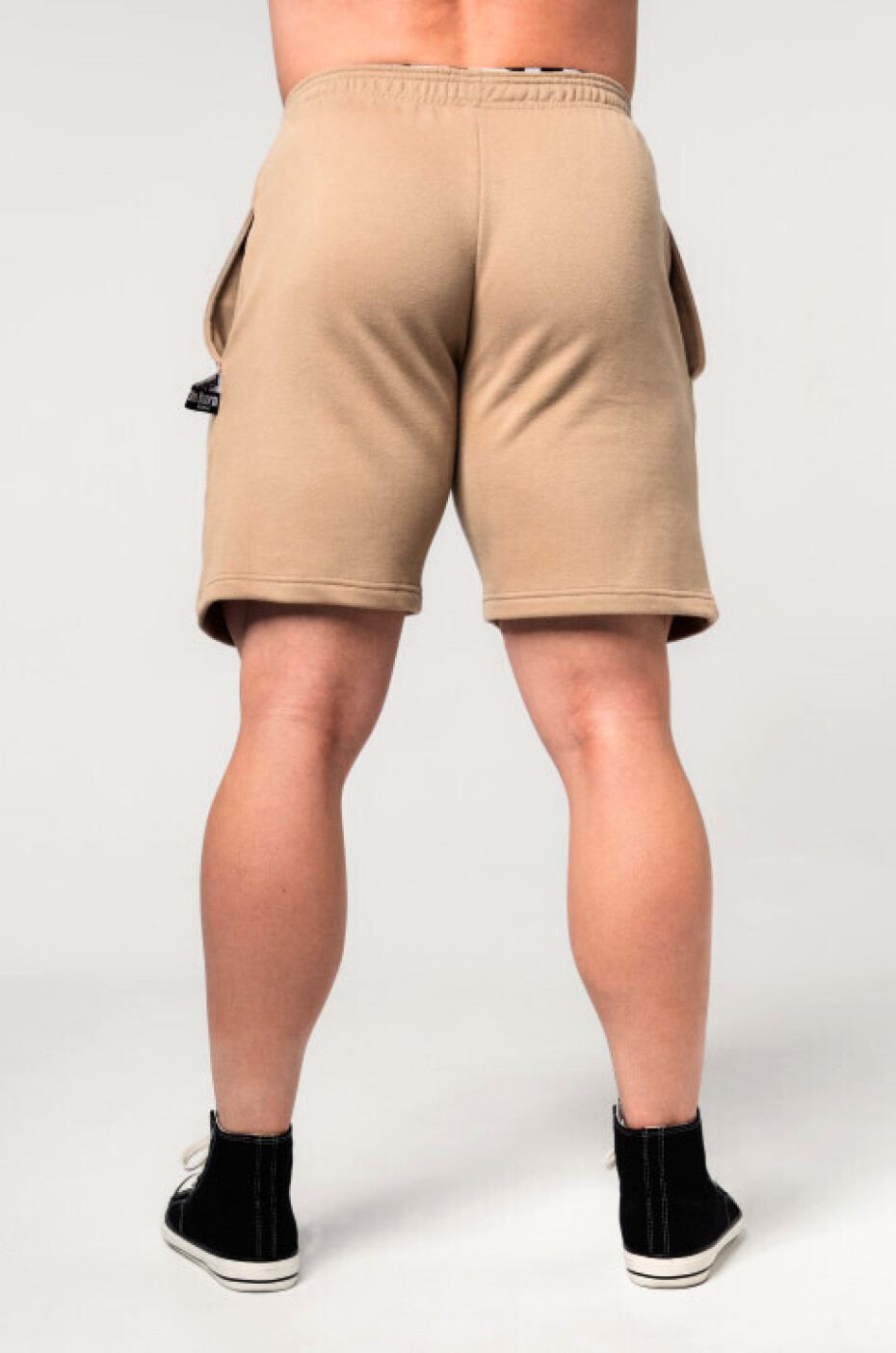 Pánské šortky Nebbia  Gym Sweatshorts GYM BRO Light Brown XL - main (2)