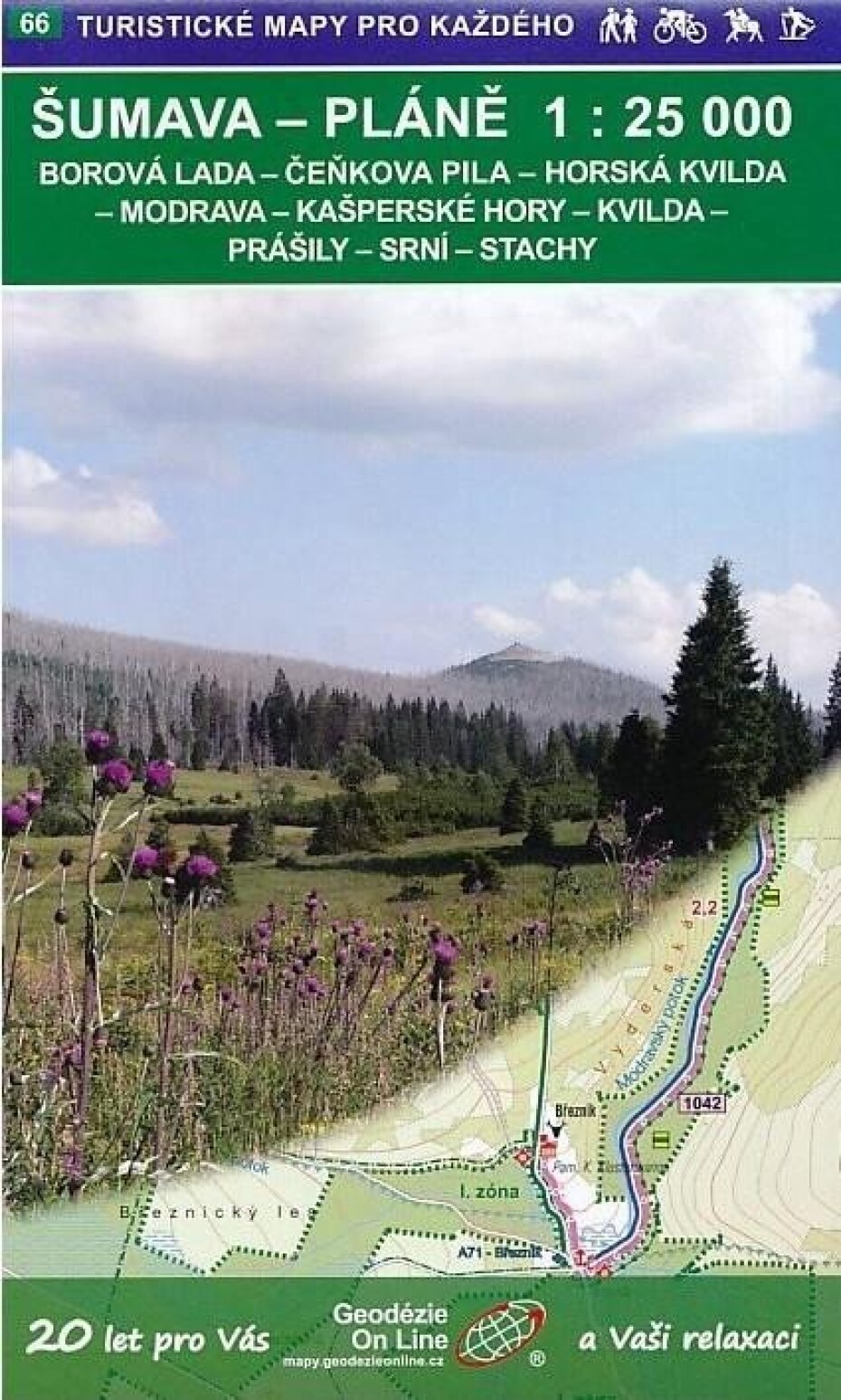Šumava Pláně 1:25 000 / 66 Turistické mapy pro každého, 6.  vydání - main (0)