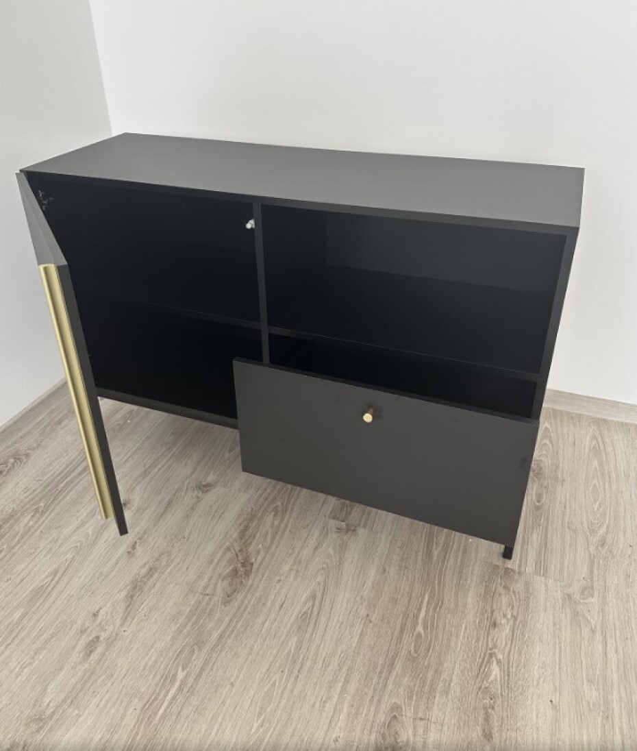 Artelta Komoda LANZZI 120 | černý mat / smontovaná - main (2)
