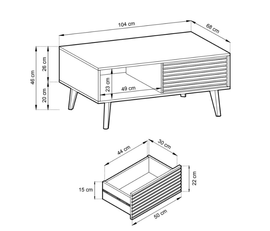 ArtPS Konferenční stolek SALLOW L104 - main (4)