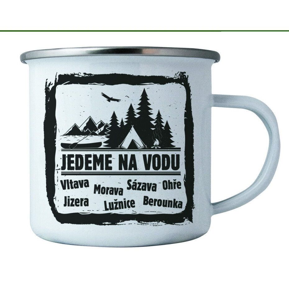 Bohemia Gifts Plechový hrnek - Jedeme na vodu, 350 ml - main (0)