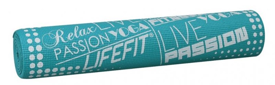 Lifefit Gymnastická podložka SLIMFIT PLUS, 173x61x0.6cm, světle tyrkysová - main (0)