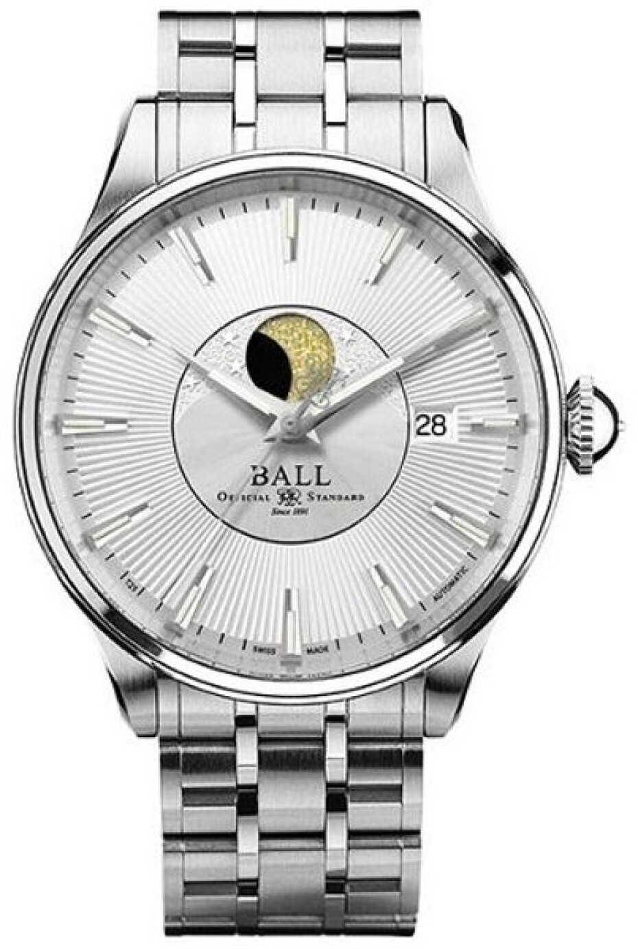 Ball Trainmaster Moon Phase NM3082D-SJ-SL - main (0)