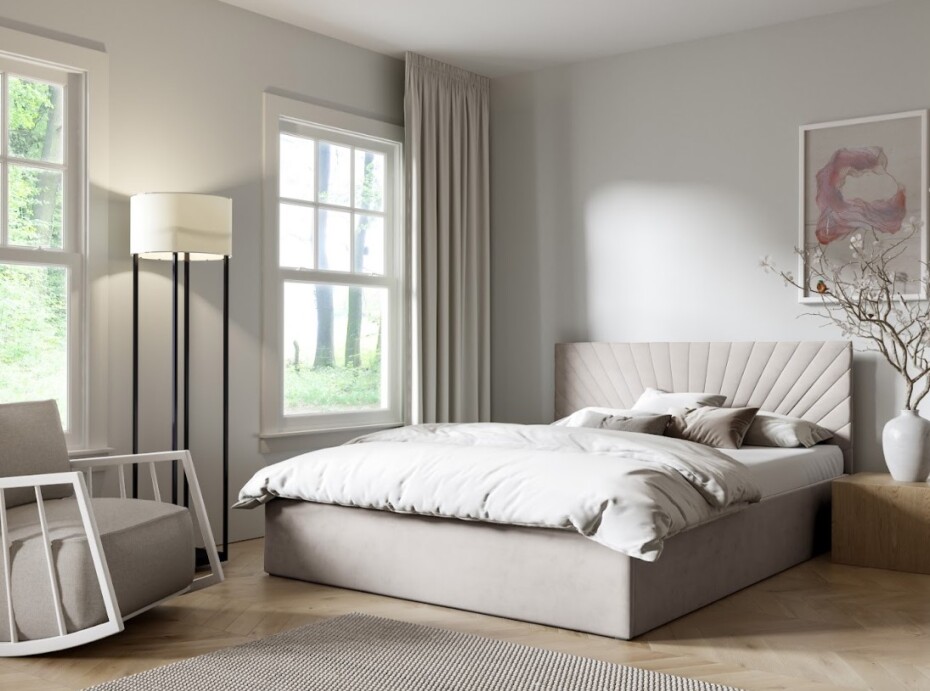 ArtPK Manželská postel LUCY 04 | 160 x 200 cm Barva: Trinity 01 - main (10)