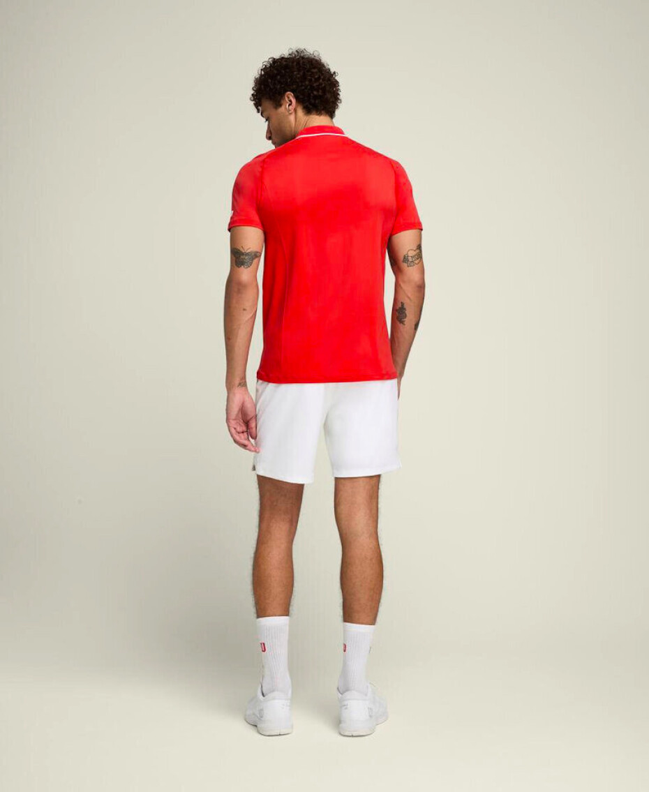 Pánské tričko Wilson  M Team Seamless Polo 2.0 Infrared S - main (4)
