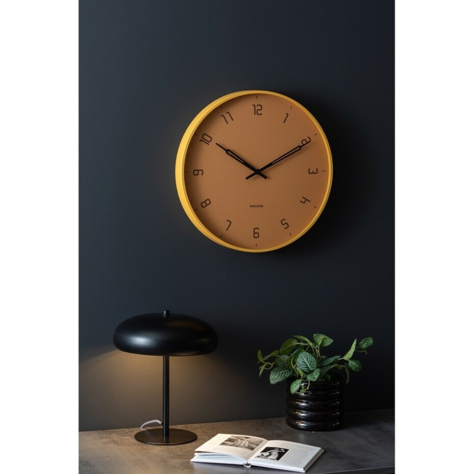Karlsson 5950YE designové nástěnné hodiny 40 cm - main (1)
