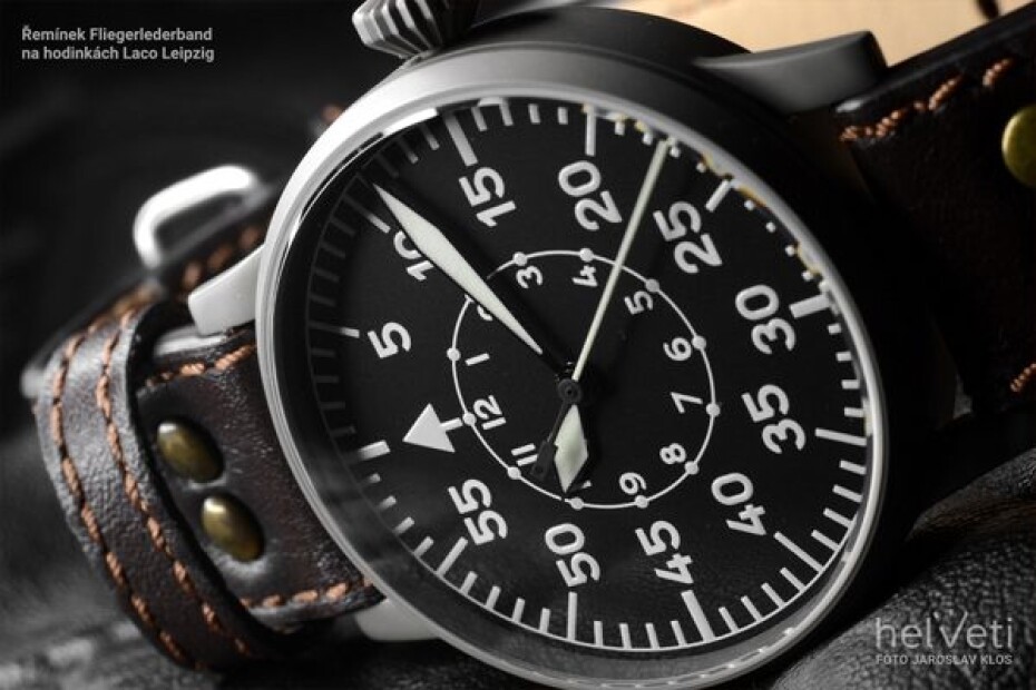 Řemínek Laco Fliegerlederband - hnědý - 20 mm - XL - Prodloužená délka - main (2)