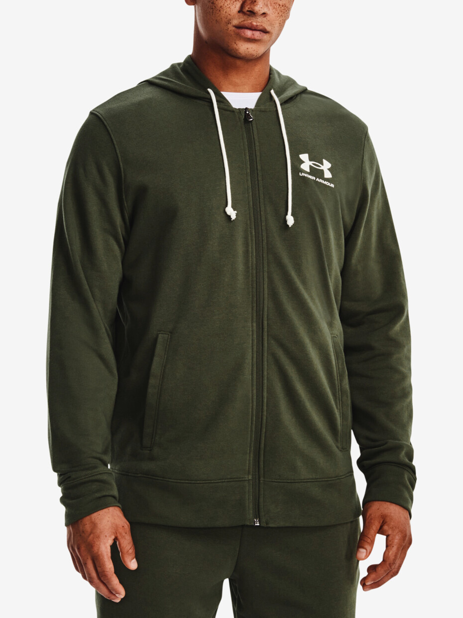 Pánská mikina Under Armour  Rival Terry LC FZ-GRN L - main (0)