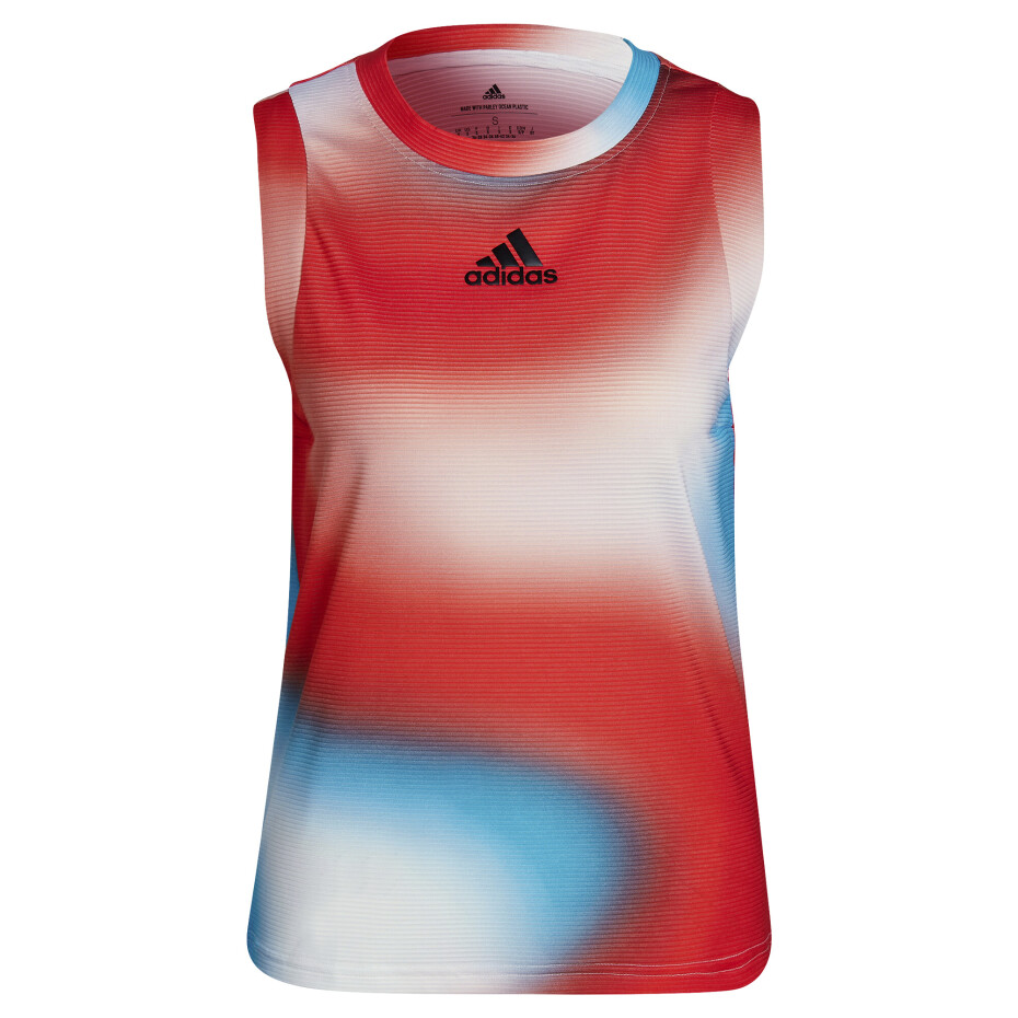 Dámské tílko adidas  Melbourne Printed Match Tank White/Red/Blue M - main (0)