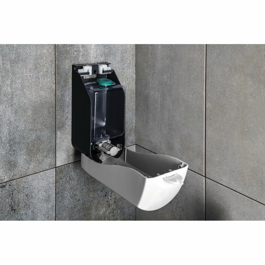 AQUALINE 1319-73 Emiko dávkovač tekutého mýdla nástěnný 1000 ml, bílá - main (2)