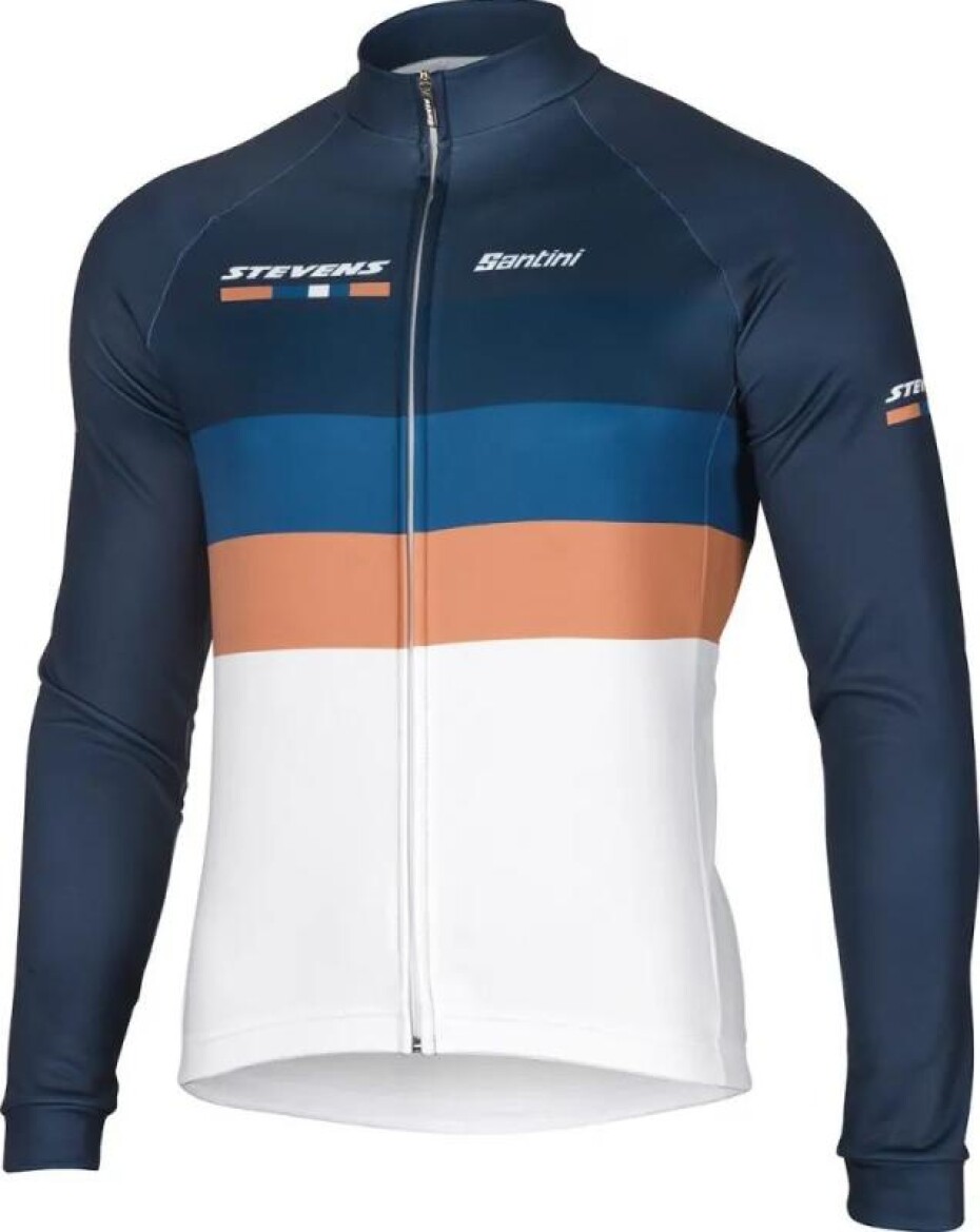 Stevens Aero Equipe Modro/bílo/zlatý Dlouhý Rukáv dres - main (0)