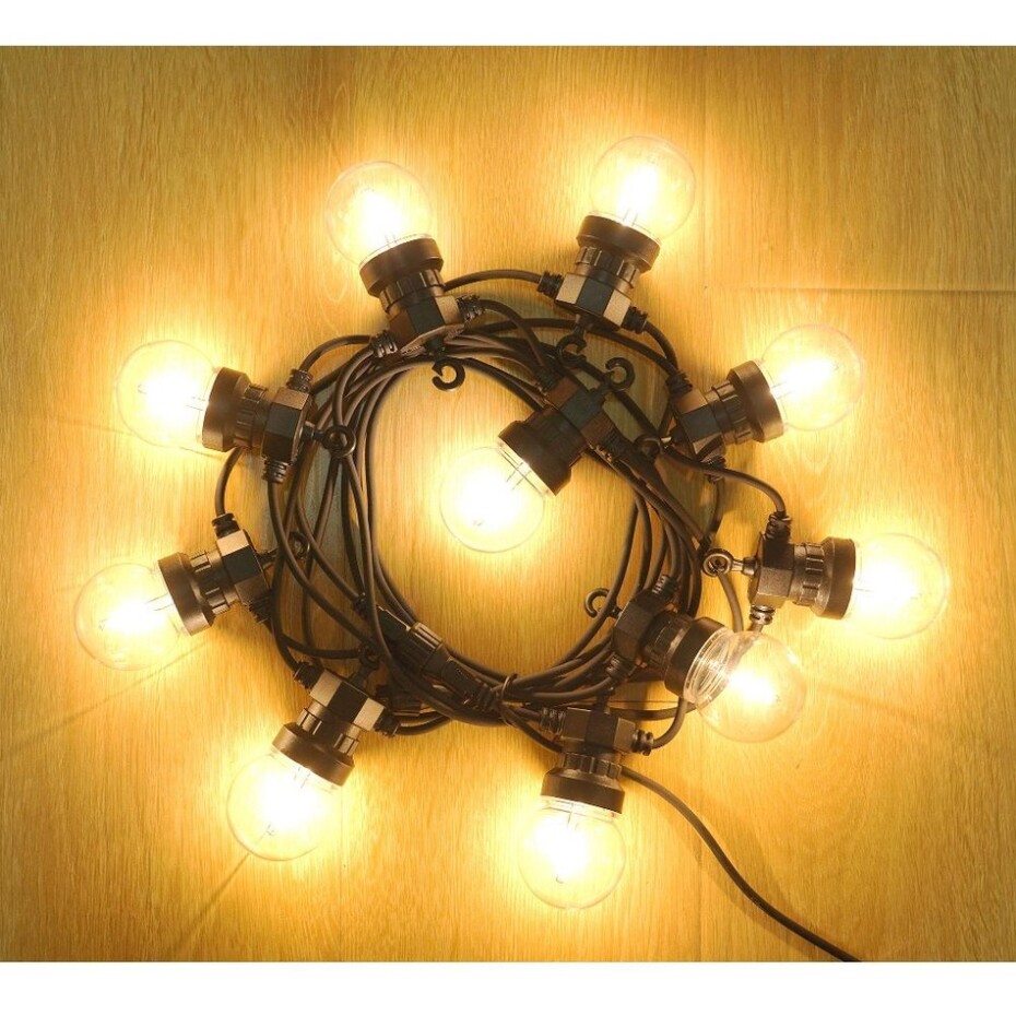 Retlux RGL 115 Party řetěz s žárovkami, 10x LED žlutá, 5+3 m - main (6)