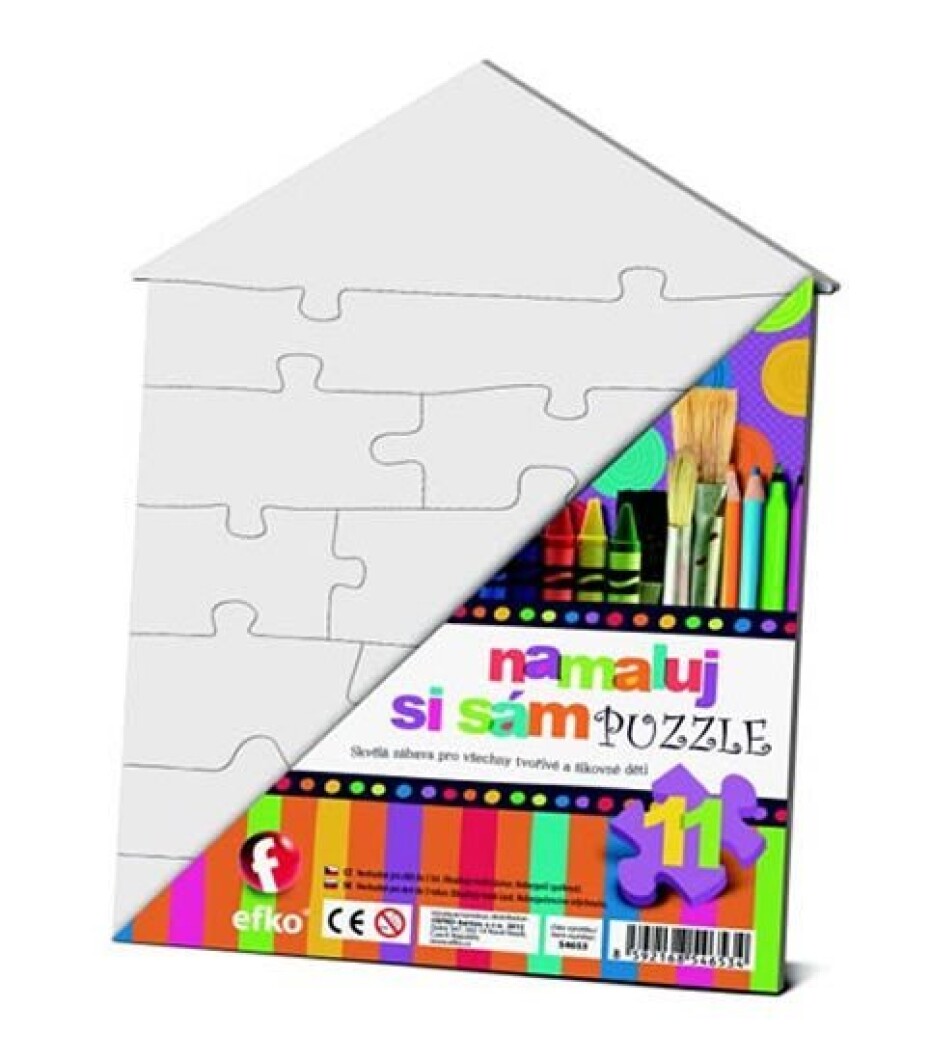 Namaluj si sám puzzle: domeček - main (0)