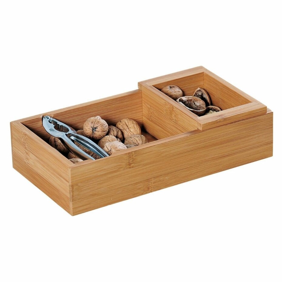 Kesper 62830 Miska na ořechy s louskáčkem hranatá, 30 x 16 x 7,5 cm - main (0)